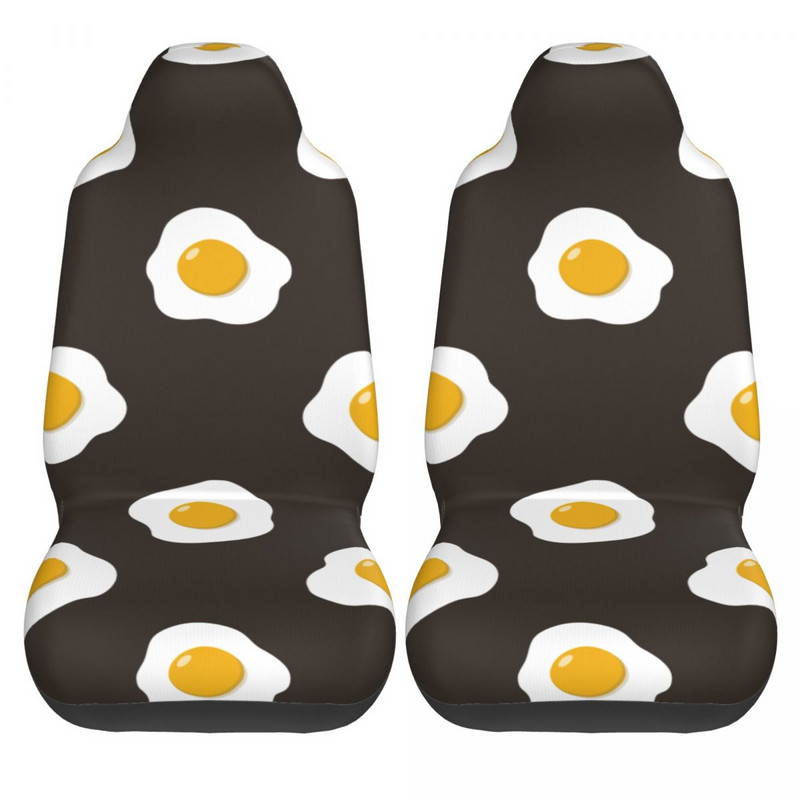 Fried Eggs Pattern Univerzalna navlaka za autosjedalicu Putne navlake za off-road crtane sjedalice od poliestera Ribolov