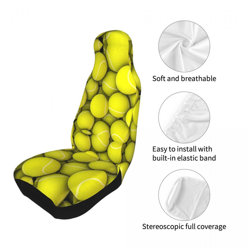 Tennisepallid Universaalne autoistme kate enamiku autode jaoks Naised Sport Play Game Istmekatted Fiber Fishing