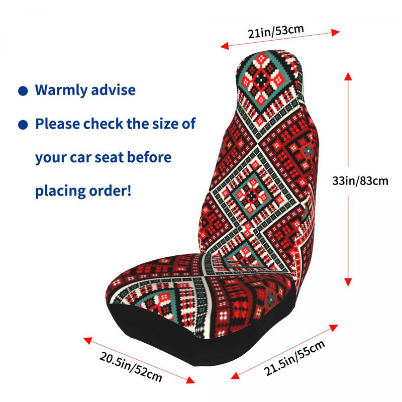Román hímzés Virágos univerzális autósülés huzat négy évszak SUV-hoz Ukrajna Virágos autóülés védő Fiber Fishing