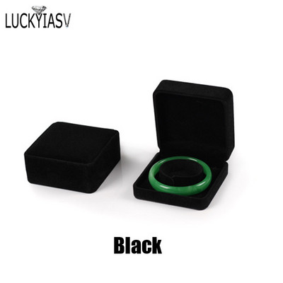 Peen elegantne beež/must samet ehtevitriin Luksuslik pulmakaelakee käevõru hoiustamiskorraldaja kinkekarp