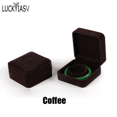 Peen elegantne beež/must samet ehtevitriin Luksuslik pulmakaelakee käevõru hoiustamiskorraldaja kinkekarp