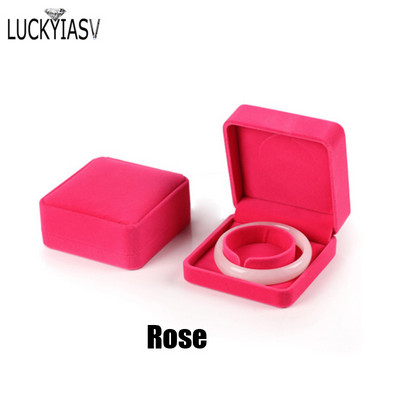 Peen elegantne beež/must samet ehtevitriin Luksuslik pulmakaelakee käevõru hoiustamiskorraldaja kinkekarp