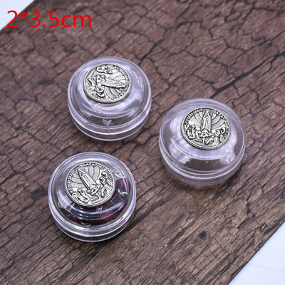 10 buc. Cutie de depozitare din plastic pentru margele rotunde Cruce Rozari Catolică Colier religios Bijuterii Brățări