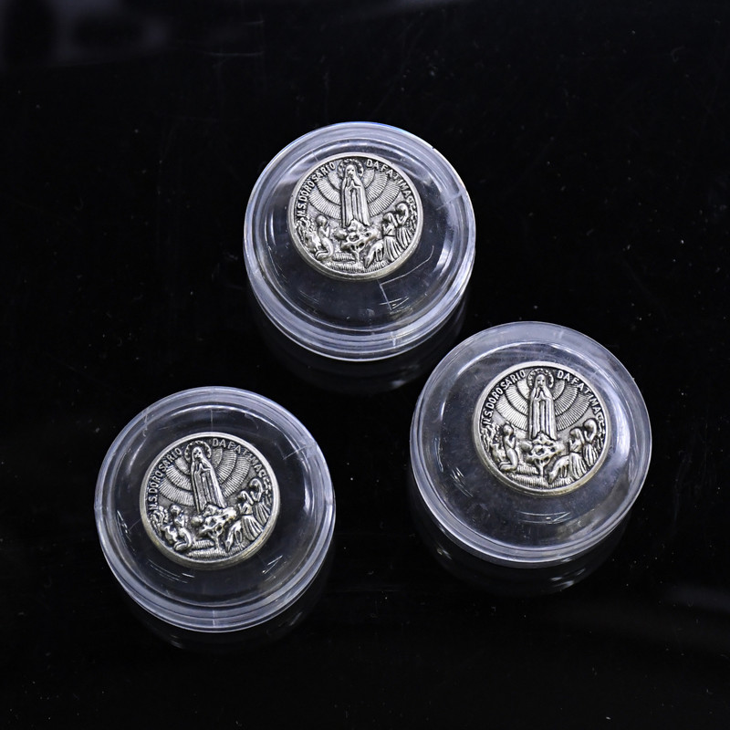 10 buc. Cutie de depozitare din plastic pentru margele rotunde Cruce Rozari Catolică Colier religios Bijuterii Brățări