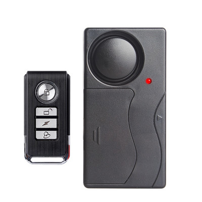 Vezeték nélküli távirányító Kerékpár biztonsági rezgésérzékelő Figyelmeztető Rendszer Kerékpár elvesztése ellen emlékeztető SOS riasztás érzékelő