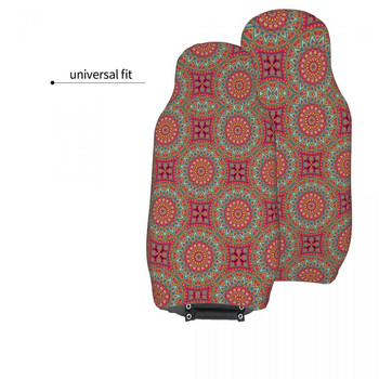 Mandala Boho Bohemian Универсален калъф за столче за кола, протектор, интериорни аксесоари, предна, задна флокираща се платна, възглавница, полиестерна риба