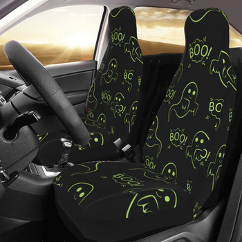 Spooky Ghost Halloween Universal Κάλυμμα καθισμάτων αυτοκινήτου Four Seasons Women Boo Καλύμματα καθισμάτων αυτοκινήτου Πολυεστέρας Ψάρεμα