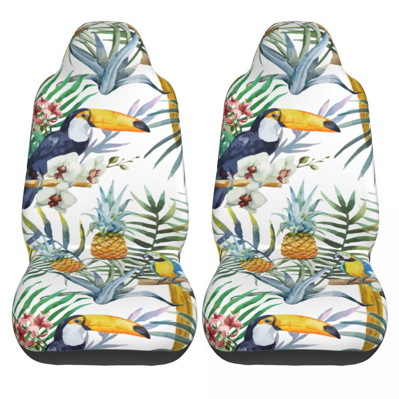 Suvised troopilised palmilehed Universaalne autoistme kate Four Seasons Sobiv eesmine tagumine flokeeriv riidest padi polüester kalapüük