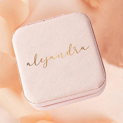 Kelioninė papuošalų dėžutė, pritaikyta Motinos dienai, pamergės dovana gimtadienio proga, asmeninis papuošalų dėklas Juvelyrinis dėklas