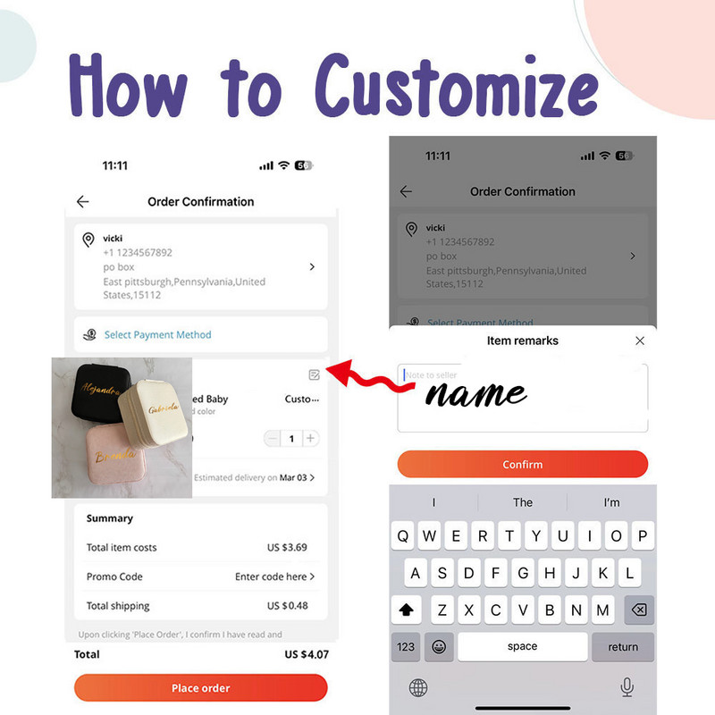 Kelioninė papuošalų dėžutė, pritaikyta Motinos dienai, pamergės dovana gimtadienio proga, asmeninis papuošalų dėklas Juvelyrinis dėklas