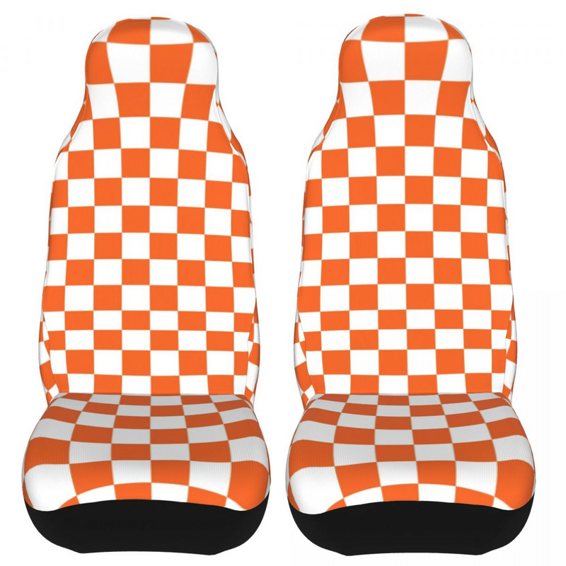 Šachmatų lentos languotų raštų universalus automobilio sėdynės užvalkalas keturių sezonų moteriškos languotos automobilio sėdynės apsauginiai užvalkalai poliesterio žvejybai