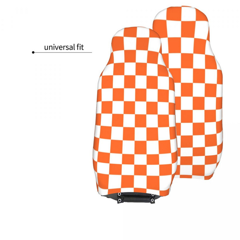 Šachmatų lentos languotų raštų universalus automobilio sėdynės užvalkalas keturių sezonų moteriškos languotos automobilio sėdynės apsauginiai užvalkalai poliesterio žvejybai
