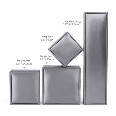 Luksuzni vjenčani prsten Kutija za pakiranje poklona Brusirana PU kožna torbica Nakit Privjesak Ogrlica Narukvica Zaslon Za pohranu Organizator Kovčeg