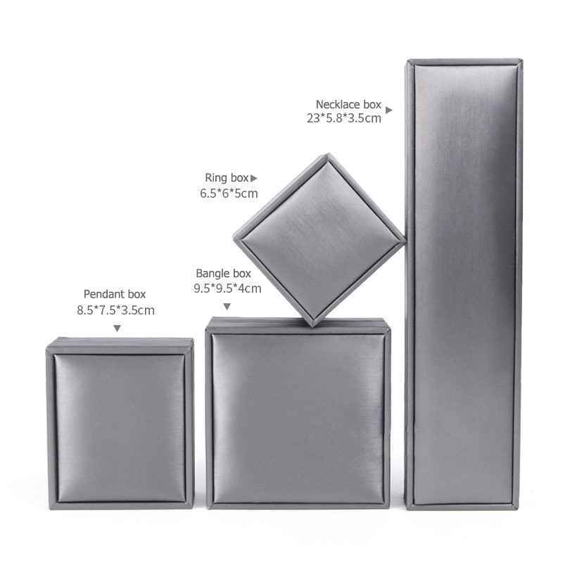 Luksuzni vjenčani prsten Kutija za pakiranje poklona Brusirana PU kožna torbica Nakit Privjesak Ogrlica Narukvica Zaslon Za pohranu Organizator Kovčeg