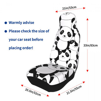 Panda Cute Animal Универсален калъф за столче за кола Водоустойчив за SUV Възглавница/калъф за седалка Полиестер Риболов