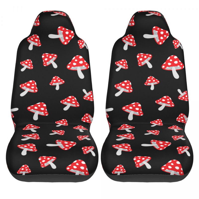 Mieli animaciniai filmai miško grybai Universalus automobilio sėdynės užvalkalas Four Seasons Kelionės Priekinė Galinė Plūksanti audinys Pagalvėlės Audinys Automobilio modeliavimas
