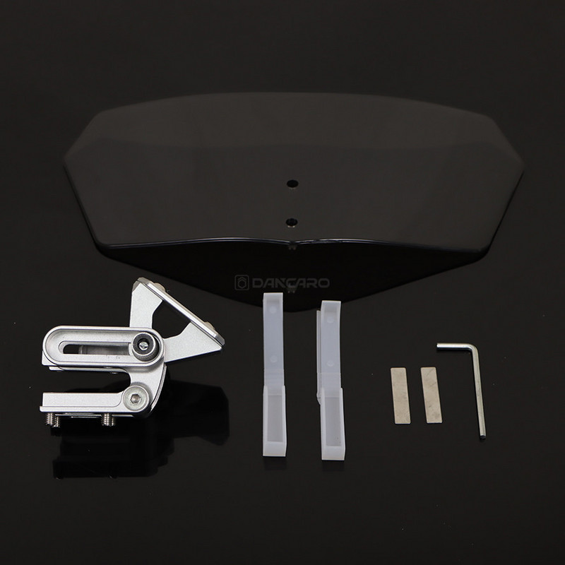 Universaalne mootorratta tuuleklaasi tuulesuunaja kõrgendatud esiklaas reguleeritav Kawasaki BMW Honda Benelli Triumph Yamaha jaoks