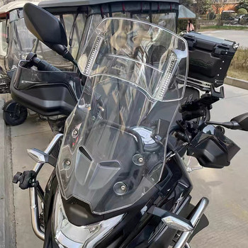 Спойлер за удължаване на предното стъкло на мотоциклет Въздушен дефлектор на предното стъкло за Honda Silver Wing GT 400 600 ST1300 A STX1300 TRANSALP600