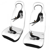 Bowdown Hound universaalne autoistme kate Off-Road AUTOYOUTH Greyhound Whippet Lurcher koera istmepadi polüester auto stiil