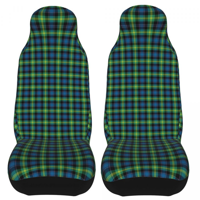 Green Clan Tartan Checkerboard Universaalne autoistme katte kaitse, salongi tarvikud Reisiauto istmekatted Autotarvikud