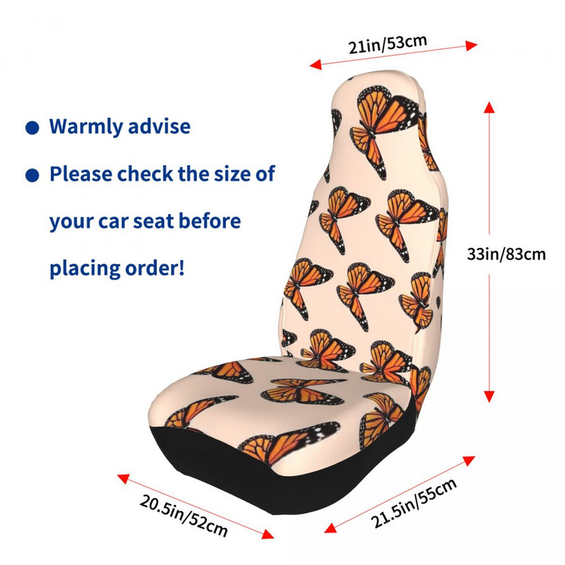 Butterfly Summer Animal univerzális autósülés huzat Four Seasons Minden típushoz megfelelő Bohemian autósülés huzatok Szövet horgászat