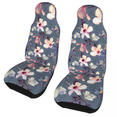 Butterfly ja Hibiscus universaalne autoistme kate Auto interjöör naiste eesmine taga flokeeriv riidest padi polüester kalapüük