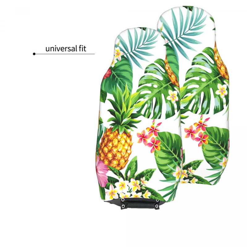 Suvised troopilised palmilehed universaalne autoistme kate Four Seasons Travel Ananassist autoistmed, mis katavad kiust auto stiili