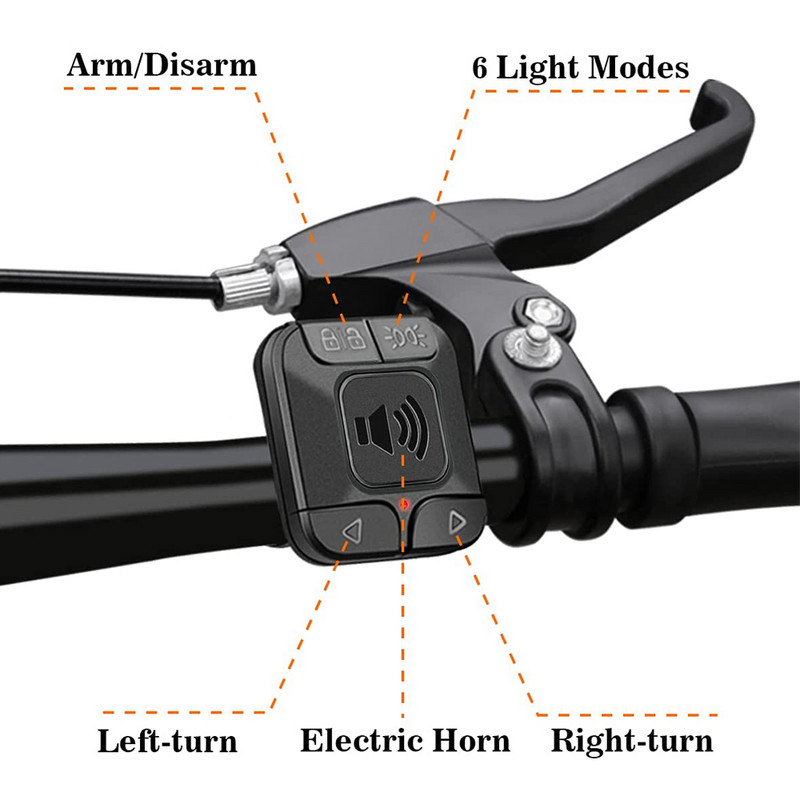 Telecomandă Elecpow pentru SF31 Accesorii pentru alarmă pentru lumina spate pentru bicicletă