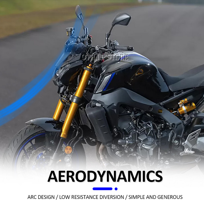 MT-09 2021 2022 Motorkerékpár-tartozékok Touring Sports Deflektor Szélvédő Szélvédő Visel Új YAMAHA MT09 MT 09 FZ-09 FZ09