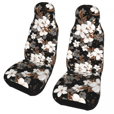 „Apple Flowers“ universalus automobilio sėdynės užvalkalas, nepralaidus vandeniui, kelioninis gėlėtas gėlėtas priekis, galinis, flokuojantis audinys, pagalvėlės pluoštas.