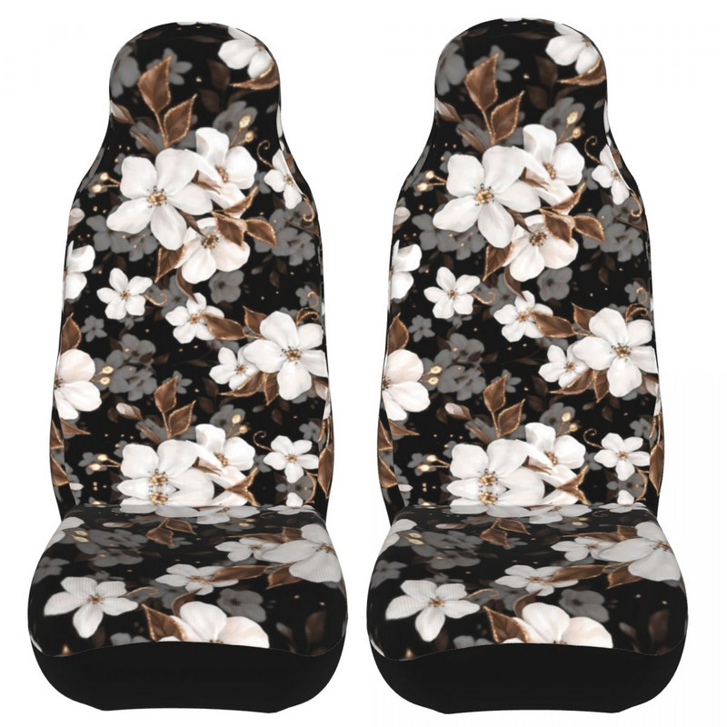 „Apple Flowers“ universalus automobilio sėdynės užvalkalas, nepralaidus vandeniui, kelioninis gėlėtas gėlėtas priekis, galinis, flokuojantis audinys, pagalvėlės pluoštas.