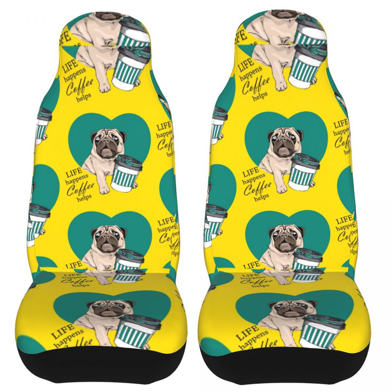 Sweet Mops Life Coffee aitab universaalset autoistme katet nelja aastaaega AUTOYOUTH armsad koera autoistme katted polüestrist auto kujundamisel