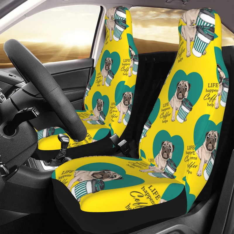 Sweet Mops Life Coffee aitab universaalset autoistme katet nelja aastaaega AUTOYOUTH armsad koera autoistme katted polüestrist auto kujundamisel