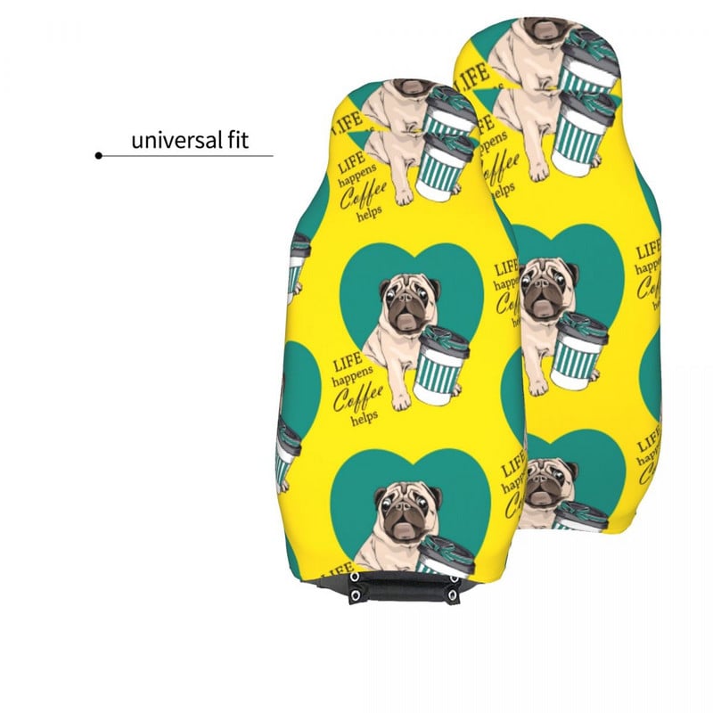 Sweet Mops Life Coffee aitab universaalset autoistme katet nelja aastaaega AUTOYOUTH armsad koera autoistme katted polüestrist auto kujundamisel