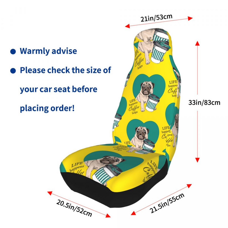 Sweet Mops Life Coffee aitab universaalset autoistme katet nelja aastaaega AUTOYOUTH armsad koera autoistme katted polüestrist auto kujundamisel