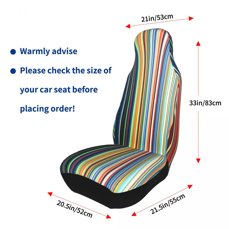 Többszínű csíkos univerzális autósüléshuzat Four Seasons Minden típushoz alkalmas Üléshuzatok Fiber autótartozékok