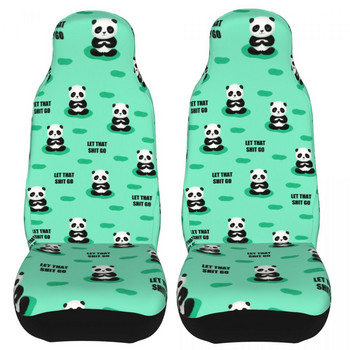 Panda Cute Animal Universal Κάλυμμα καθίσματος αυτοκινήτου Four Seasons AUTOYOUTH Car Seat Cushion Fiber Hunting