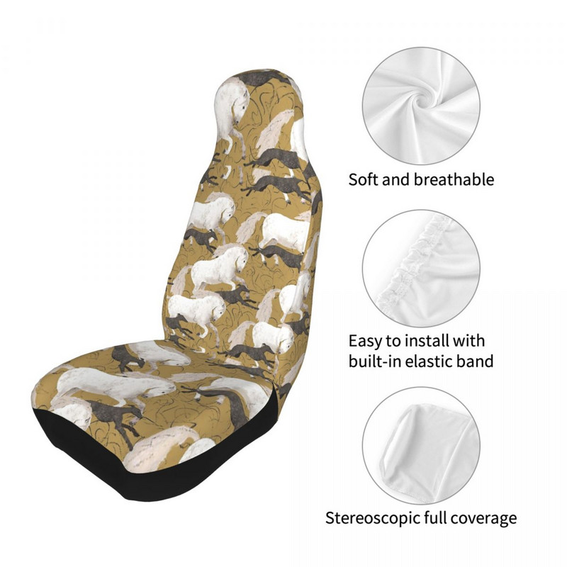 Horse and Greyhound univerzális autósülés huzat a legtöbb autóhoz AUTOYOUTH Dog Animal Lover autósülés védőhuzatok Szövet horgászat