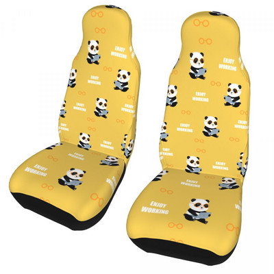 Panda Cute Animal universaalne autoistme kate Auto sisemus eesmine tagumine flokeeriv riidest padi polüester autotarvikud