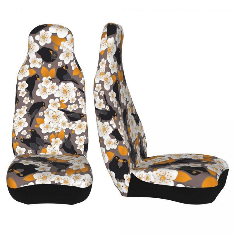 Cherries Blossom universaalne autoistme kate Off-Road naiste lillelised lillelised autoistme kaitsekatted polüestrist istmekaitse