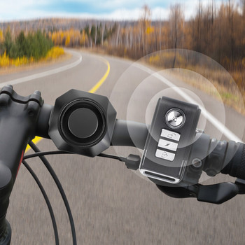 Συναγερμός USB επαναφορτιζόμενου ποδηλάτου Συναγερμοί ασφαλείας κατά κλοπής για ασύρματο συναγερμό σπιτιού με προειδοποιητικό κουδούνι ποδηλάτου αισθητήρα κίνησης αυτόματης εκκίνησης