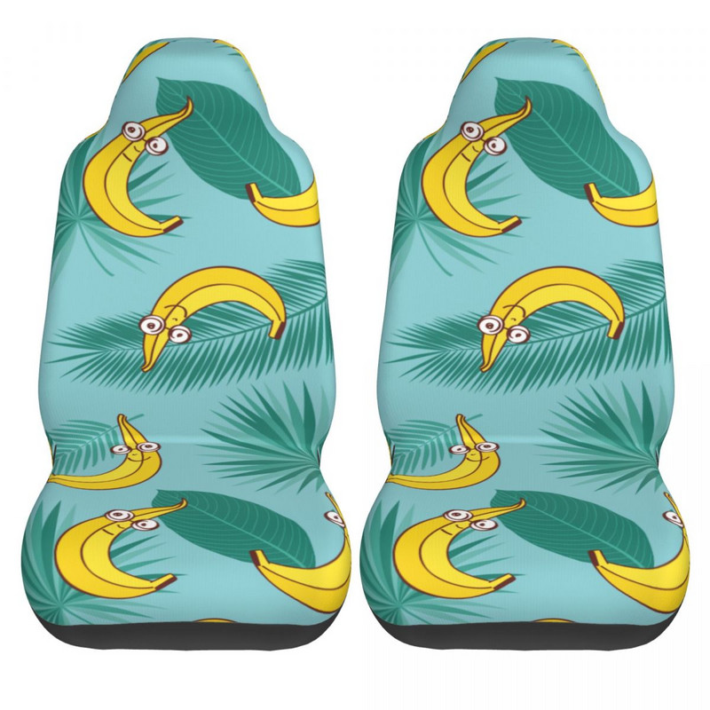 Bananų vasaros vaisiai Universalus automobilio sėdynės užvalkalas, apsaugantis saloną