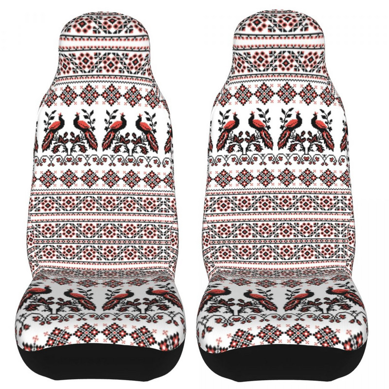 Ukrainian Flowers Birds Universaalne autoistme kate Veekindel Igat tüüpi mudelid Etnilised autoistmete katted Polüesterist istmekaitse
