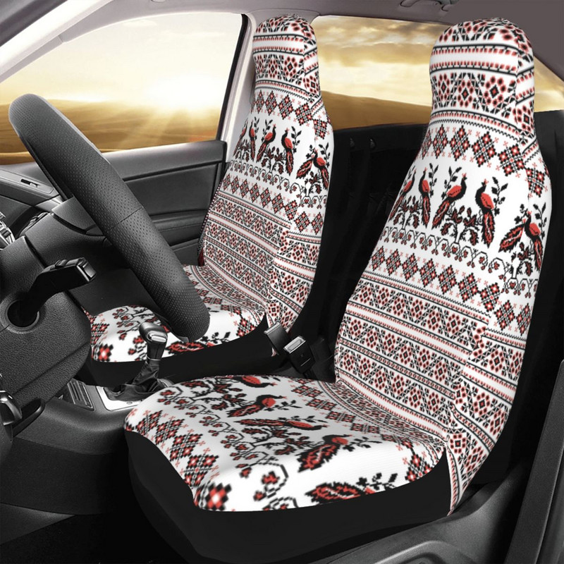 Ukrainian Flowers Birds Universaalne autoistme kate Veekindel Igat tüüpi mudelid Etnilised autoistmete katted Polüesterist istmekaitse