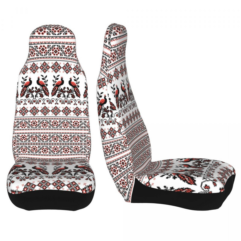 Ukrainian Flowers Birds Universaalne autoistme kate Veekindel Igat tüüpi mudelid Etnilised autoistmete katted Polüesterist istmekaitse