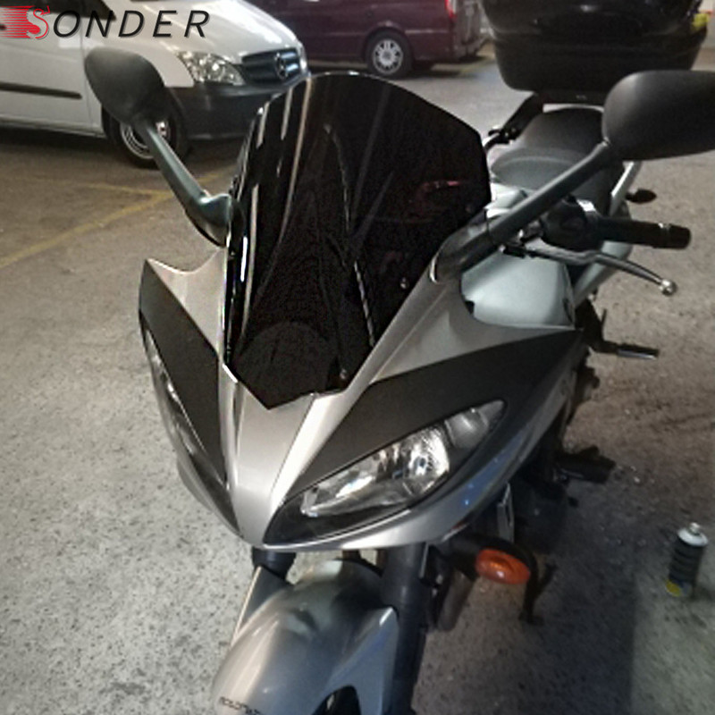 YAMAHA mootorrattale Double Bubble Smoke tuuleklaasi esiklaasi ekraan 2007 2008 2009 2010 FZ6 S2 600 FZ-6 FZS600 Fazer FZ 6