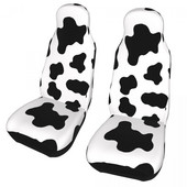 Husă universală pentru scaun auto cu imprimeu alb-negru de vaci Four Seasons Femei Husă pentru scaune auto Poliester Vânătoare