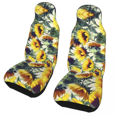 Sunflowers Forever Universalus automobilio sėdynės užvalkalas, apsaugantis saloną, visureigių automobilių sėdynių užvalkalai poliesterio automobilių priedai