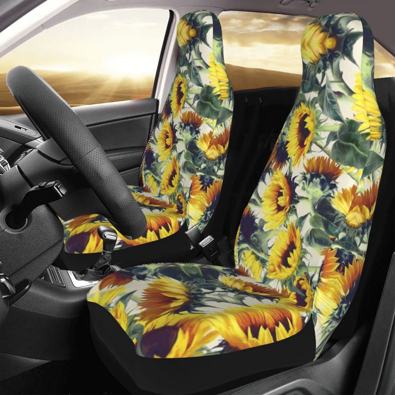 Sunflowers Forever Universalus automobilio sėdynės užvalkalas, apsaugantis saloną, visureigių automobilių sėdynių užvalkalai poliesterio automobilių priedai