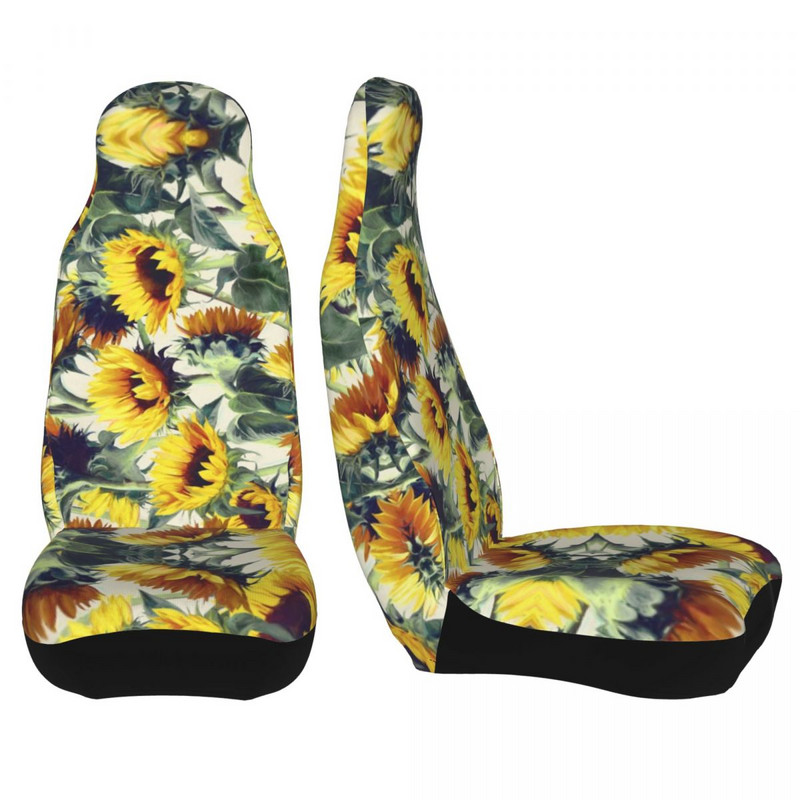 Sunflowers Forever Universalus automobilio sėdynės užvalkalas, apsaugantis saloną, visureigių automobilių sėdynių užvalkalai poliesterio automobilių priedai
